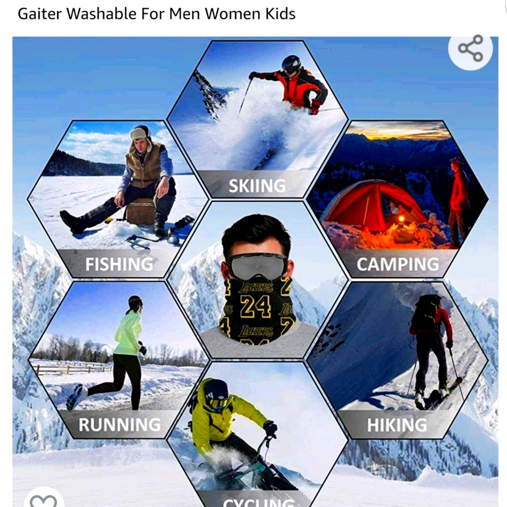 Lakers neck gaiter